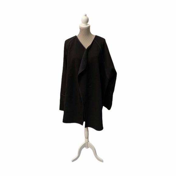 Athleta Black Cozy Karma Wrap Sweater Size Small - Picture 2 of 9